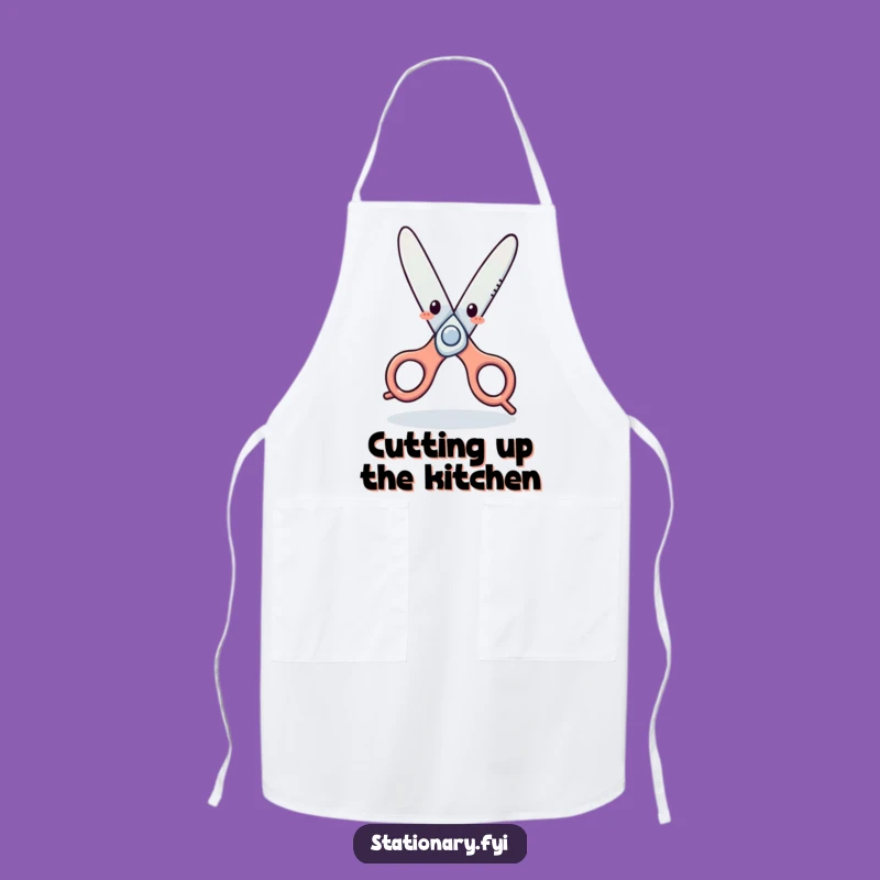 Funny Scissors Dance Apron: Cook Up Laughs in the Kitchen