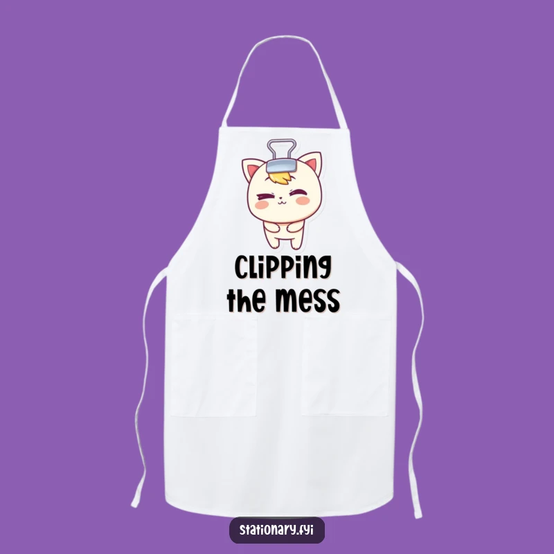 Funny Binder Clip Apron: Organize with Mischief and a Wink