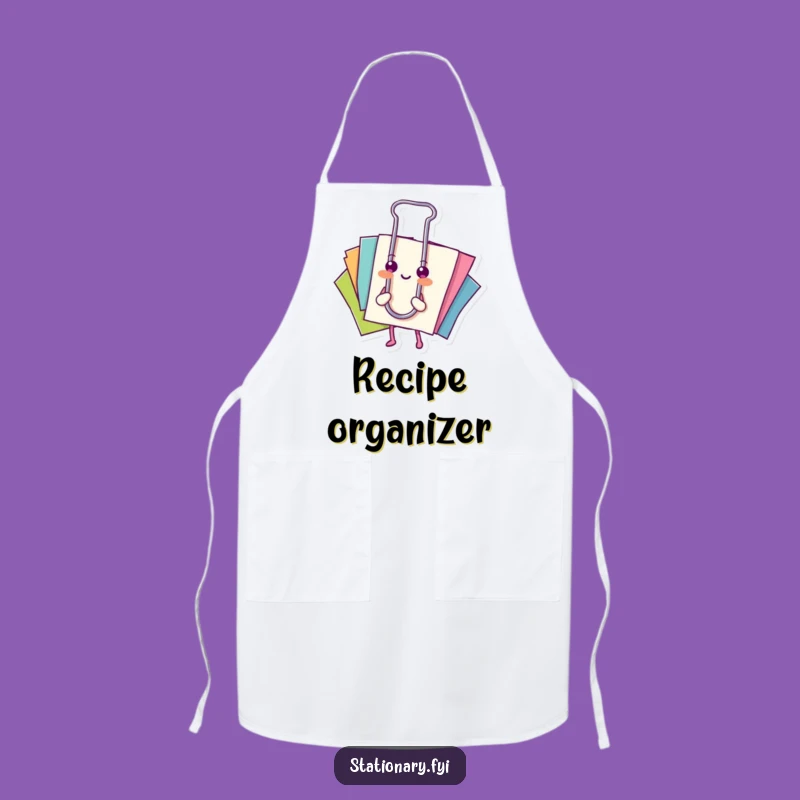 Funny Apron: Clip Your Projects with Paperclip & Colorful Papers