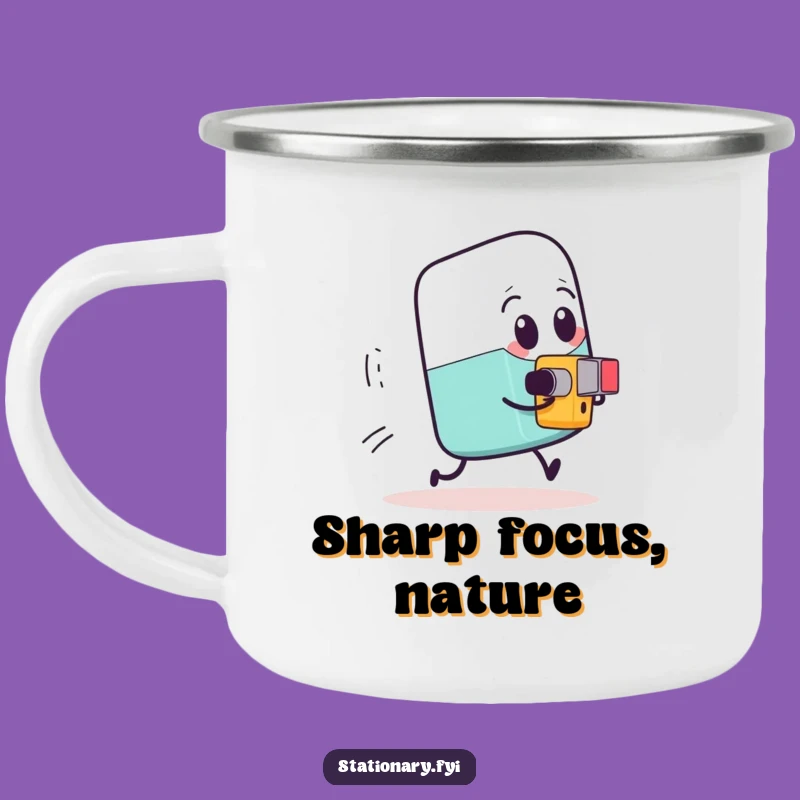 Funny Eraser Chase Camping Mug: Hilarious Outdoor Companion for Adventures