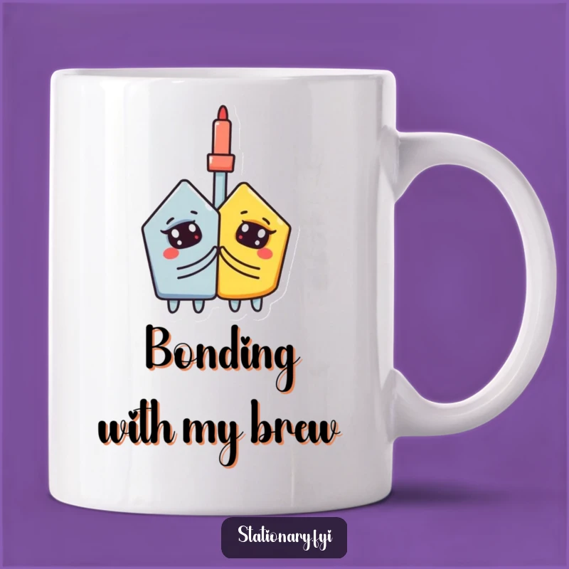 Funny Glue Stick Mug: Stick Together with this Curious Design