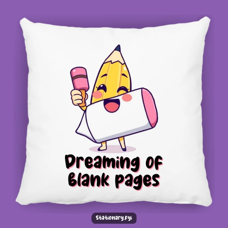 Funny Pencil Drawing Pillow: Snuggle Up with Hilarious Art & Comfort