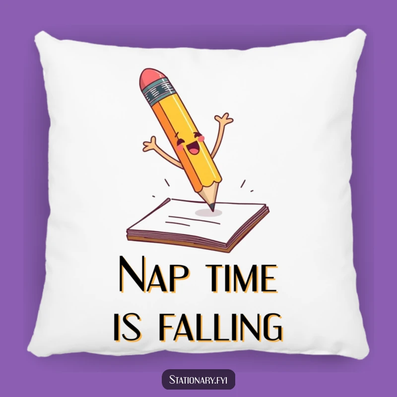 Funny Pencil Fall Pillow: Comfy & Hilarious Decor for Couch or Chair