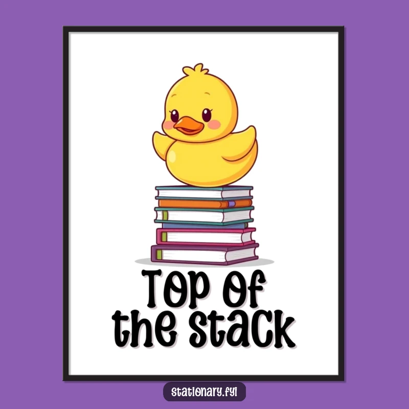 Funny Rubber Ducky Digital Print: Instant Hilarious Balancing Art