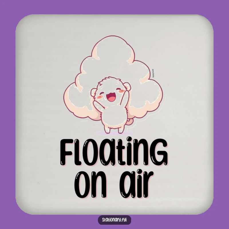 Funny Fuzzy Creature Coaster: Protect Surfaces with Hilarious Cloud Art