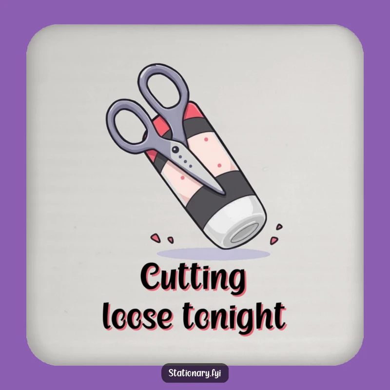 Funny Scissors Eraser Coaster Set: Hilarious Protection for Your Surfaces