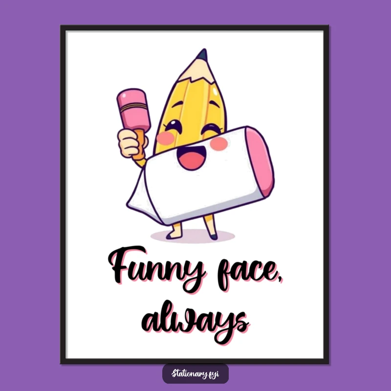Funny Pencil Drawing Poster: Hilarious Art to Brighten Your Wall