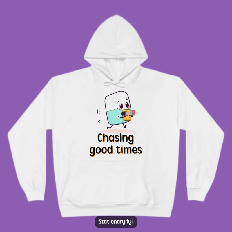 Funny Eraser Chase Hoodie: Cozy Up with Hilarious Stationery Drama