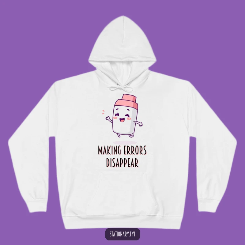 Cozy Funny Giggling Eraser Hoodie - Playful Bounce Warmth & Humor Gift