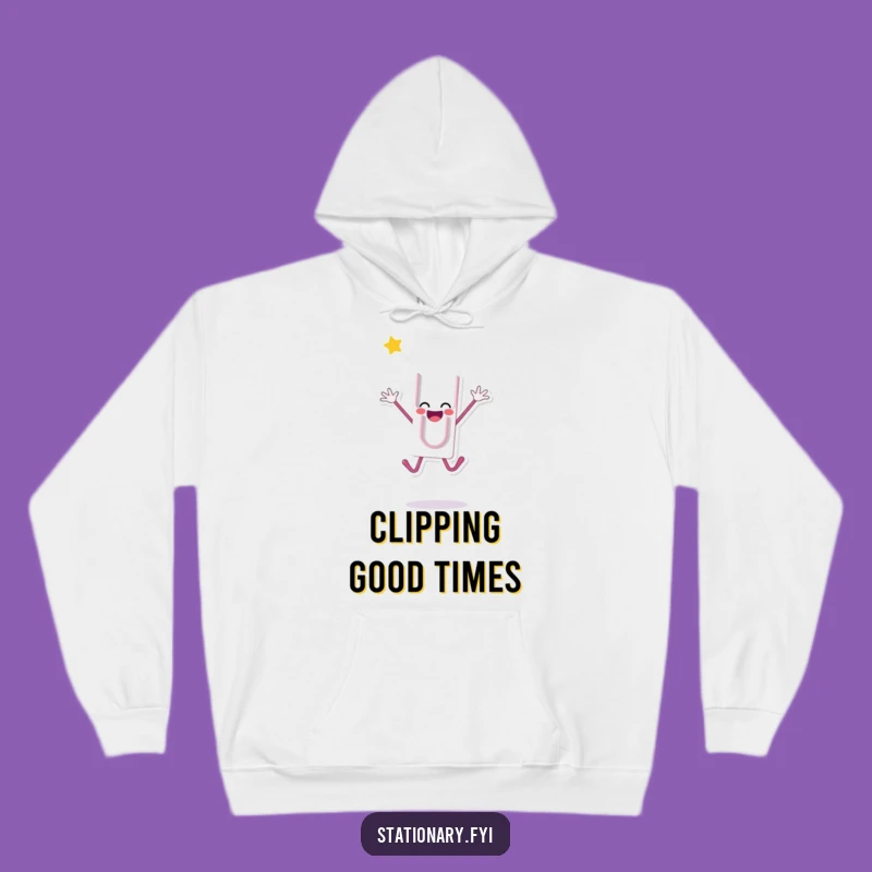 Cozy Funny Paperclip Hoodie: Jump for Joy in Comfort