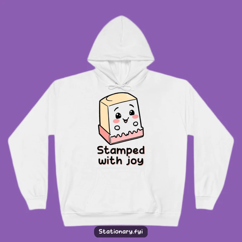 Funny Cheerful Stamp Wobbly Line Hoodie, Cozy Comfort and Hilarious Style