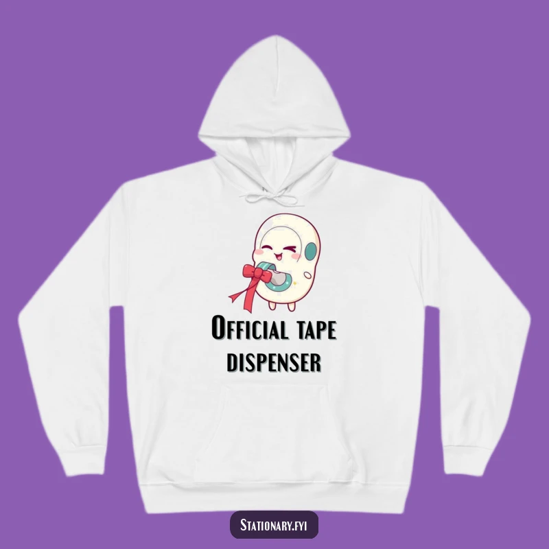 Funny Tape Dispenser Hoodie: Cozy Winker, Festive Ribbon Warmth, Perfect Gift