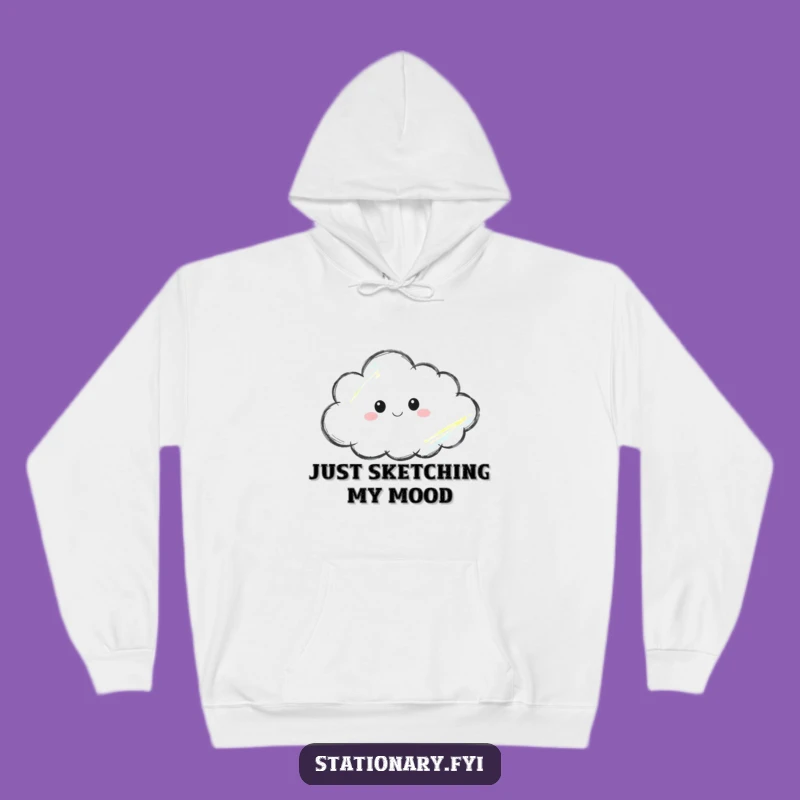Funny Thoughtful Crayon Hoodie Cozy Up With Artistic Inspiration And Humor