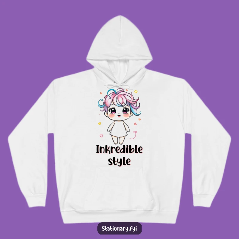 Funny Marker Swirls Hoodie: Cozy Creator, Colorful Comfort Gift
