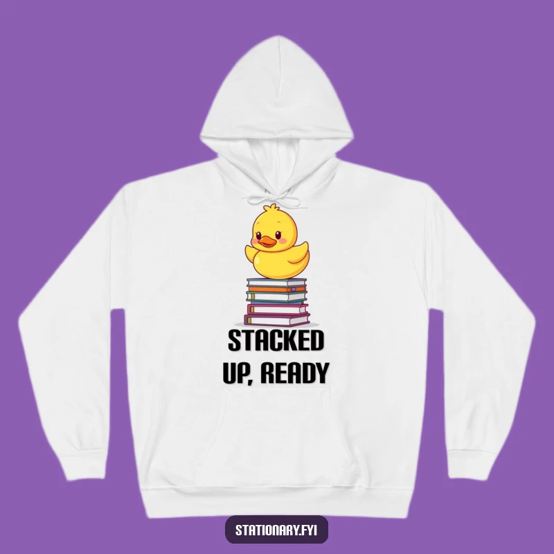 Funny Rubber Ducky Hoodie: Cozy Up with Hilarious Balancing Act Art