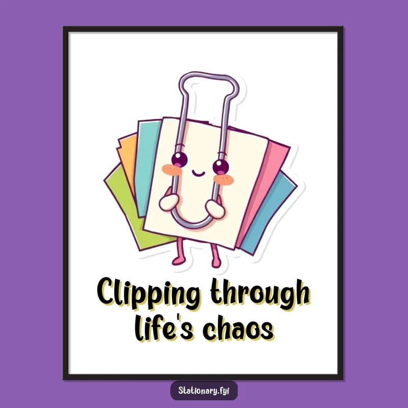 Free Printable Wall Art: Paperclip Humor Downloadable Decor