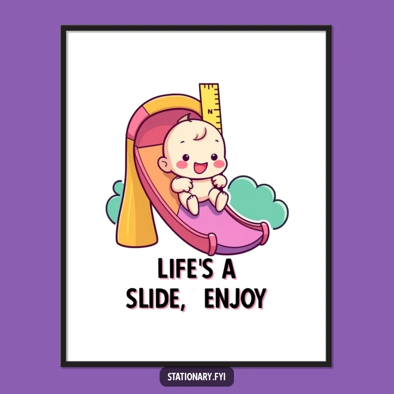 Free Printable Ruler Slide Wall Art: Funny Downloadable Decor Gift