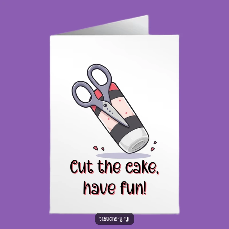 Free Printable Birthday Card: Scissors vs Eraser - Funny Downloadable Gift