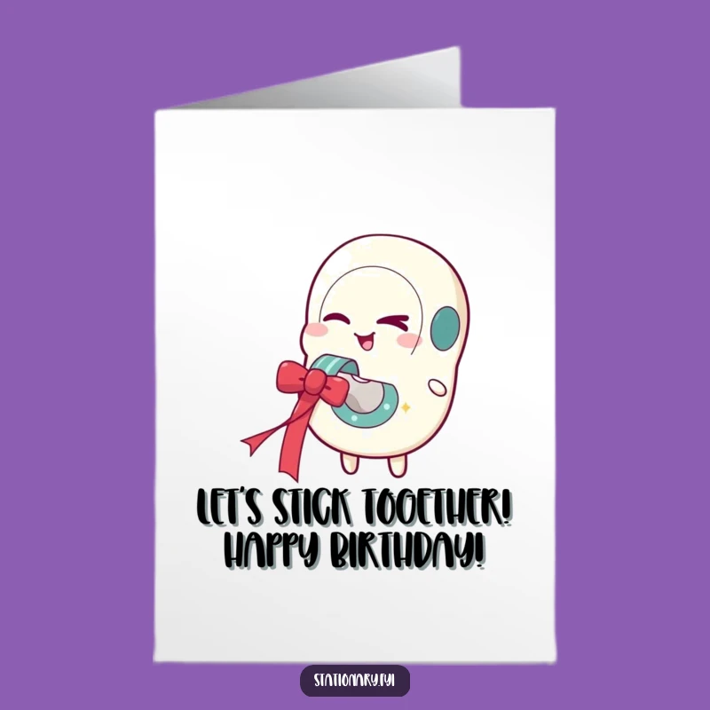 Winking Tape Dispenser Birthday Card: Free Printable Funny Downloadable Gift