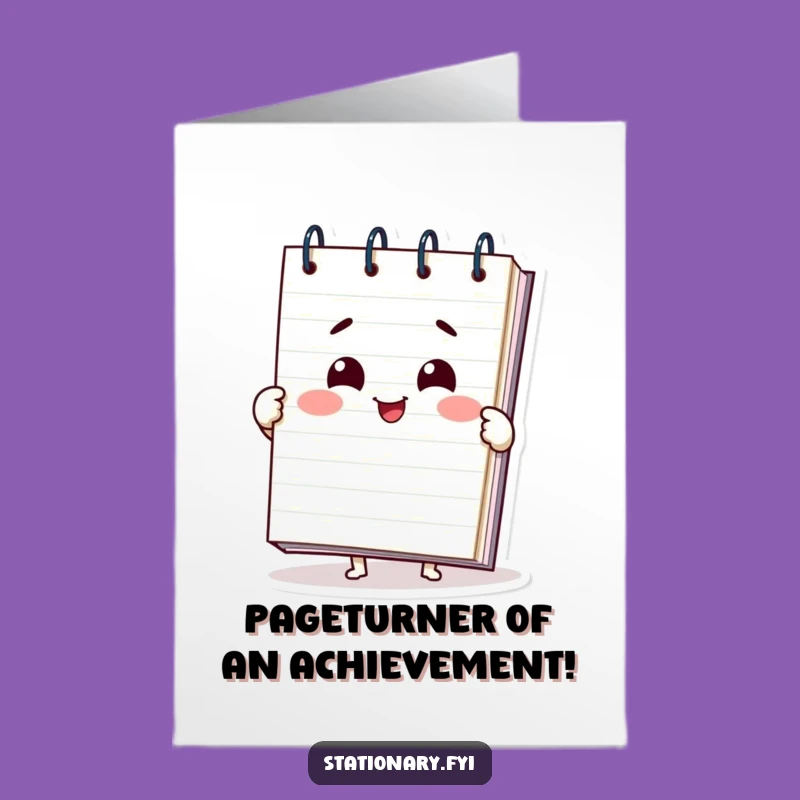 Free Printable Notepad Card: Funny Congratulations Downloadable Gift for Any Win