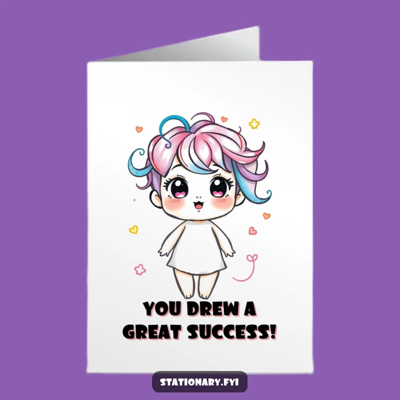 Marker Congratulations Card: Free Printable Funny Swirls Downloadable Gift