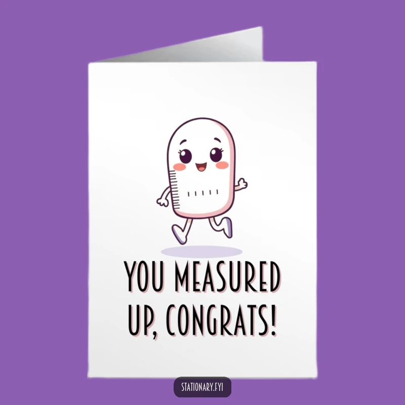 Free Printable Ruler Congrats Card - Funny DIY Downloadable for Measuring Success