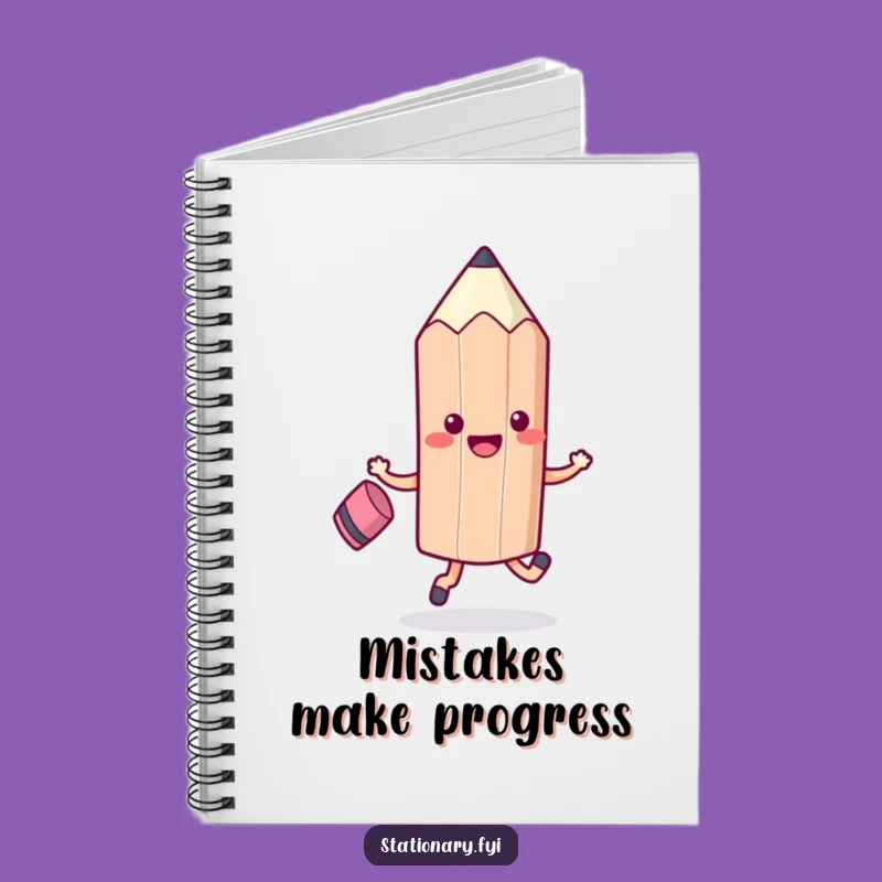 Funny Kawaii Pencil Skipping Notebook - Write Your Own Happy Story!