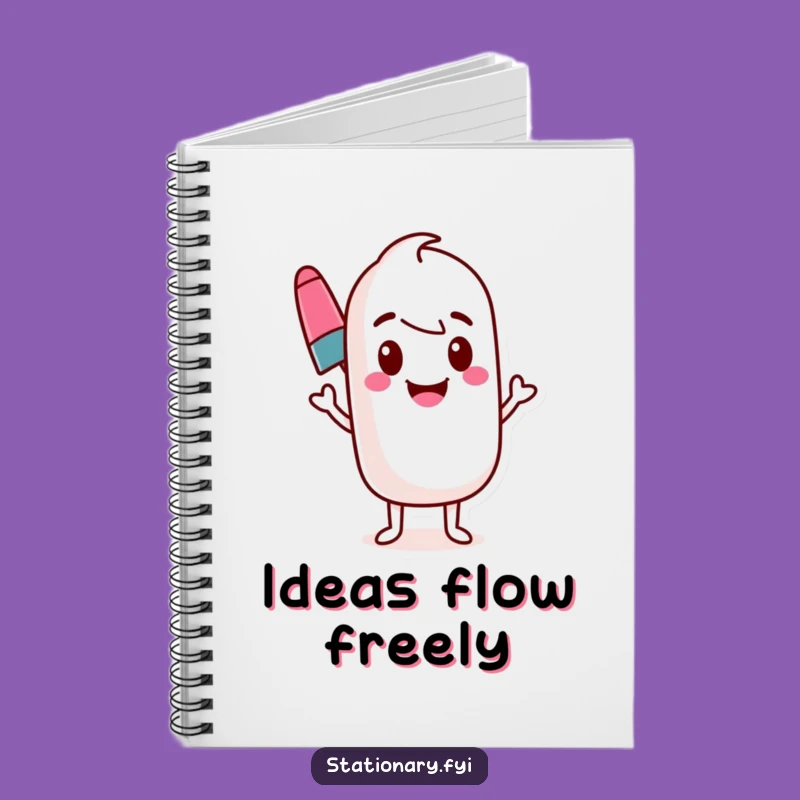 Funny Marker Notebook, Wavy Line Pages, Creative Journal Gift