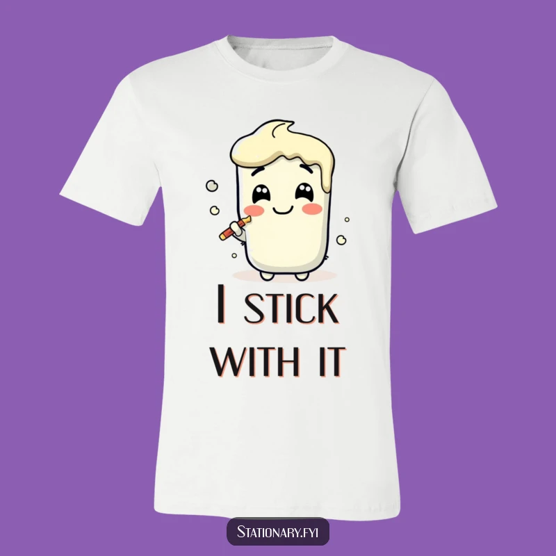 Funny Kawaii Glue Stick T-Shirt - Spread Joy Everywhere You Go!