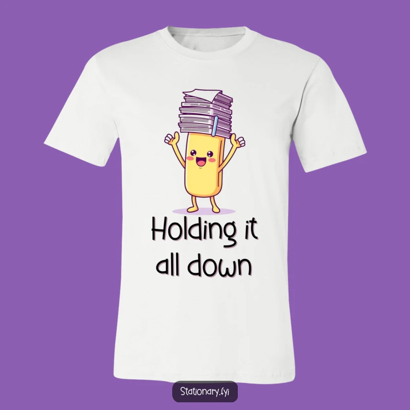 Funny Paperclip T-Shirt: Triumphant Organization, Office Humor, Gift Idea
