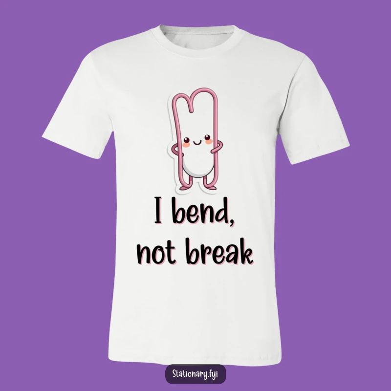 Funny Kawaii Paperclip T-Shirt - Hilarious Graphic Tee for Ultimate Desk Humor