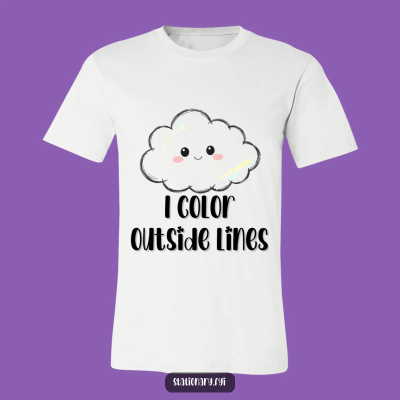 Funny Thoughtful Crayon T-Shirt Wear Your Artistic Inspiration Hilariously