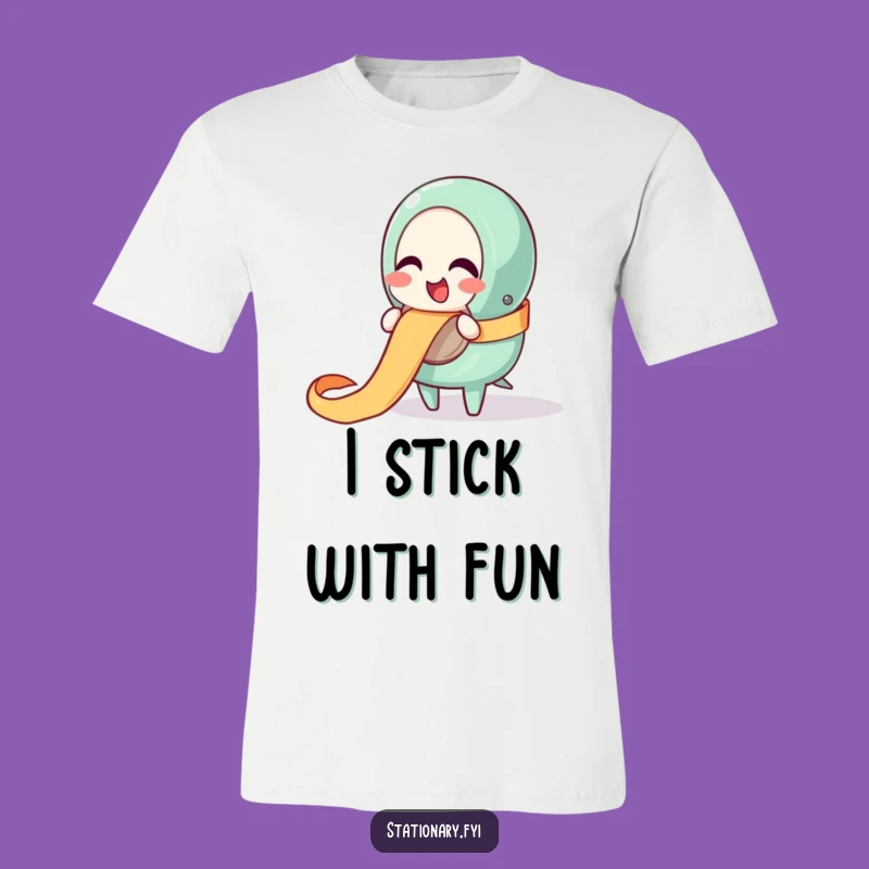 Funny Tape Dispenser Ribbon T-Shirt - Wearable Giggles & Fun