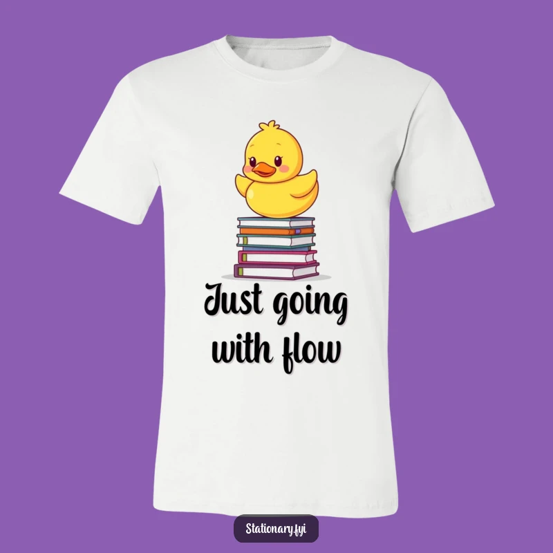 Funny Rubber Ducky T-Shirt: Hilarious Balancing Act, Great Gift for Students