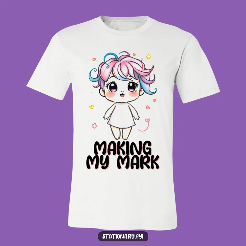 Funny Marker Swirls T-Shirt: Draw Colorful Fun, Artistic Humor Gift