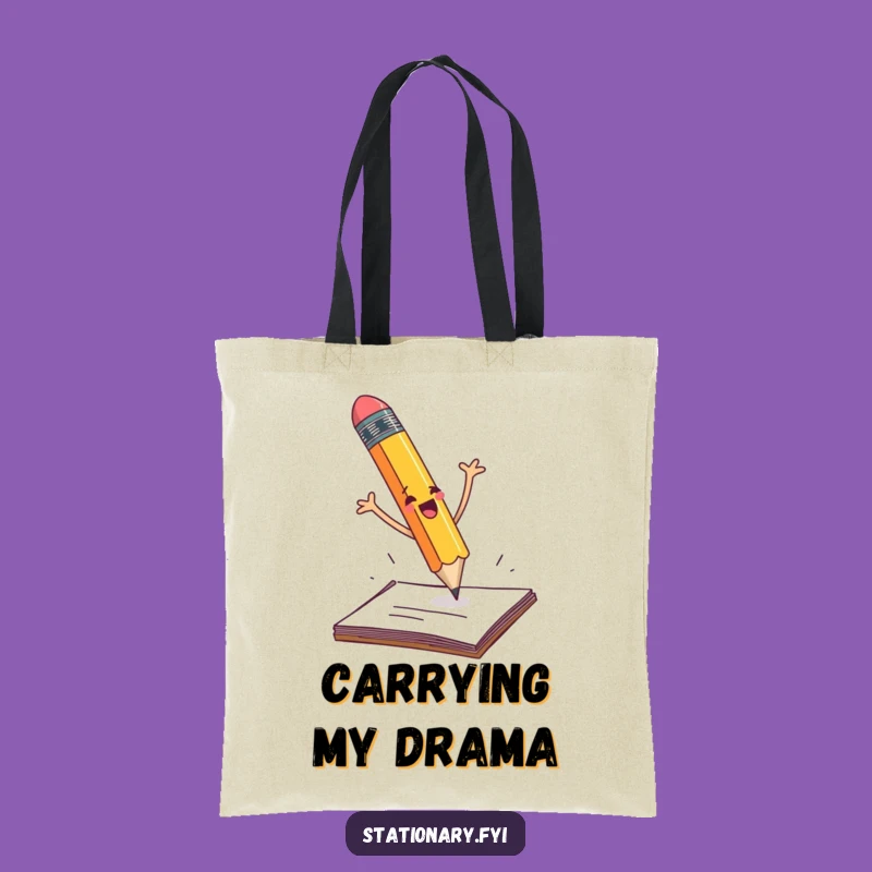 Funny Pencil Fall Tote Bag: Carry Your Laughs with This Stationery Accessory