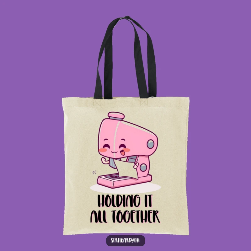 Functional Funny Stapler Tote Bag: The Ideal Gift for Organized Professionals