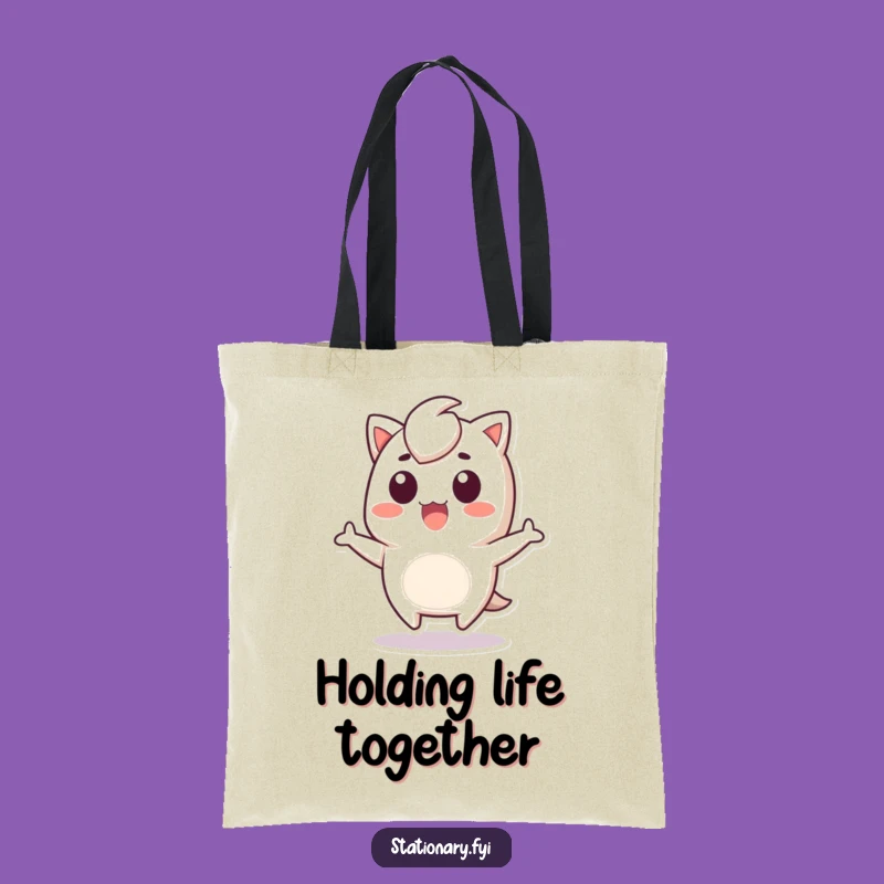 Funny Staple Remover Tote Bag: Jump Surprise Carry-All, Practical Gift